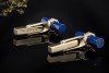 Manschettenknöpfe Tiffany & Co. T-Bar mit Lapislazuli in 750er Gelbgold 