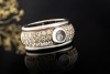 Chopard Happy Diamonds Ring Massiv mit Diamanten Weissgold Gelbgold 750 