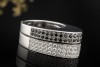 Exklusiver Chopard Ring Black and White Diamanten Massiv Weissgold 750 