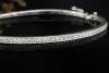 Diamant Armreif Armband mit Diamanten Goldschmiedearbeit in Weißgold 750 