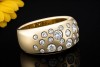 Sternenhimmel Ring mit feurigen Diamanten Handarbeit in 585er Gelbgold 