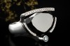 Ring Schwarzer Diamant mit 12 Carat Designer Handarbeit in Weißgold 750 