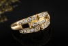 Cartier Ring Maillon Panthère Vintage Modell Diamanten in Gelbgold 750 