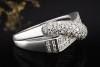 Mauboussin Paris Ring Crossover Design mit Diamanten in 750er Weißgold 