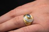 Aquamarin Ring Blaue Faszination in 585er Gelbgold mit Diamanten 