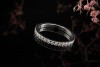 Tiffany Soleste Eternity Ring mit Diamanten Halbmemoire in 950er Platin 