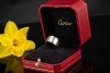 Cartier Ring Tank Francaise Breites Modell Massiv in 750er Weißgold OVP 