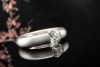 Niessing Spannring Solitär Ring Rund Diamant Brillant 1,09 Ct Platin 999 