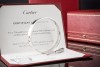 Cartier Love Armreif Armband Neues Modell in Weißgold 750 Gr 19 Full Set 