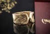 Cartier Ring C de Cartier Rar Offene Schiene geflochten in Gelbgold 750 