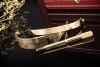 Cartier Love Armreif Armband Neues Modell in Gelbgold 750 Gr 17 Full Set 