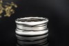 BVLGARI B.zero1 Ring 2-Band Modell beweglich in 750er Weißgold Größe 51 
