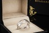 BVLGARI Parentesi Ring Offenes Design in 750er Weißgold OVP Größe 55 