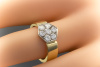 Ring mit Brillanten Feuriger BrillantRing Bicolor 750er Gelbgold 