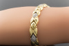 Klassische Goldschmiedearbeit Armband mit Brillanten 750er Gelbgold 