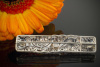 Art Deco Brosche Nadel 950er Platin mit 2 CT Diamanten & Perlen 