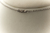 Alte Goldschmiedearbeit Amethyst Diamant Collier mit Perle 585er Weißgold 