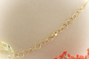 Collier Kette mit Citrin & Rauchquarz in 750er Gelbgold 48 cm lang 