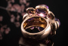 Chanel Coco Kollektion Ring Amethyst Citrin Turmalin Rotgold Rosegold 51 