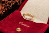 Cartier Vintage Memoire Ring mit Baguette Diamanten in 750er Gelbgold 54 