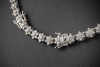 Collier Kette Sterne Stars 16,65 Ct Diamanten Brillanten in Weißgold 750 