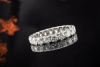 Memoire Ring mit Diamanten Brillanten Modernes Design 750er Weißgold 55 