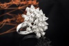 Prächtiger Diamant Ring Navette Brillantschliff Perfekt in Weißgold 750 