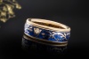 Wellendorff Ring vergissmeinnicht Drehring Diamant Gelbgold 750 Gr. 55,5 
