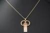 Jazychic Widder Sternzeichen Anhänger Pink Saphir Diamanten Roségold 750 