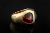 Pomellato Cocktailring Bisanzio Ring Massiv mit Granat in Gelbgold 750 