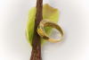 SMARAGD Ring mit Diamanten in 585 Gelbgold 