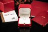 Cartier Solitär Ring 1895 mit 1 Diamant 0,22 Ct in 950er Platin Full Set 