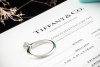 Tiffany & Co Solitär Ring Setting mit Diamant Brillant 0,50 Ct in Platin 