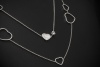 Chopard Collier Happy Diamonds Hearts 122 cm Loop Kette in Weißgold 750 