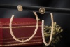 Creolen Ohrringe Etincelle de Cartier Diamanten Großes Modell Roségold 