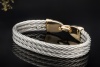 Fred Paris Armband Bracelet Force 10 Segelseil geflochten Gelbgold 750 