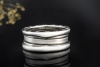 BVLGARI B.zero1 Ring 2-Band Modell beweglich in 750er Weißgold Größe 51 