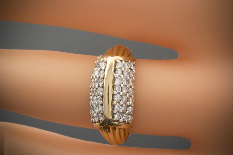 Brillantring Ring mit Brillanten in 585er Gelbgold 