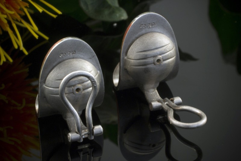 Gellner Mattierte Tahiti Perlen Ohrclips in 750er Weißgold 