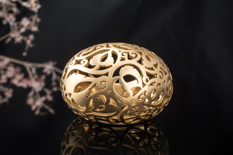 Pomellato Ring Arabesque Großes Modell Mattierte Arbeit in Roségold 750 