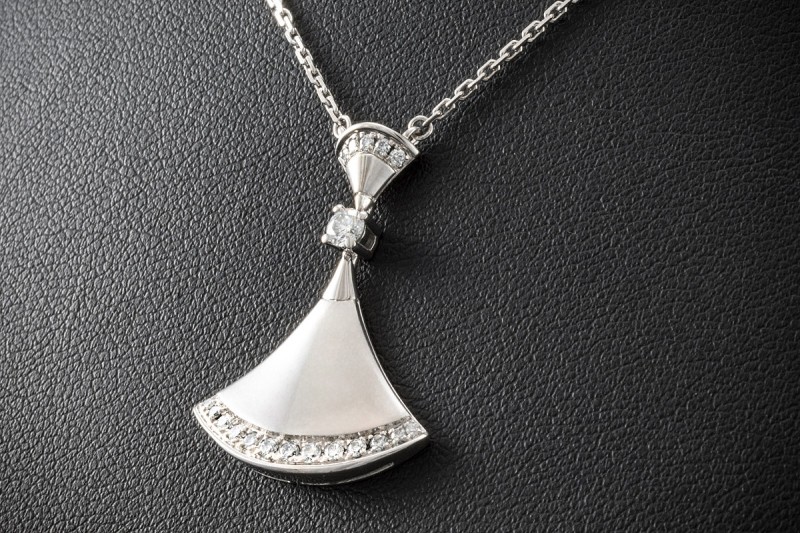 BVLGARI Divas Dream Halskette Collier mit Diamanten in Weißgold Full Set 