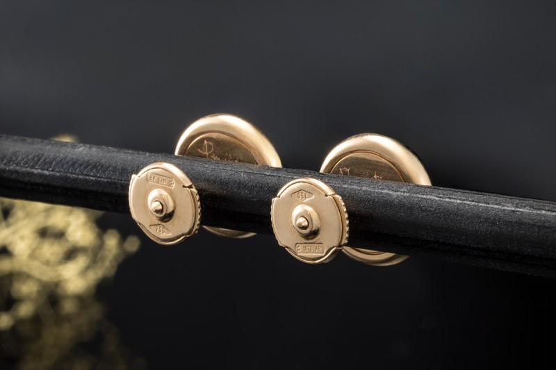 Pomellato Pom Pom Dot Ohrringe Grün mit Malachit und Diamanten Roségold 