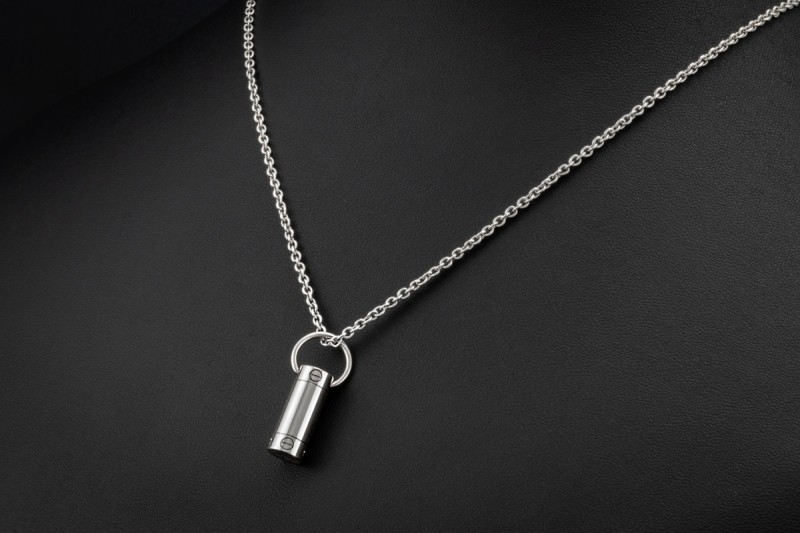 Cartier Love Befüllbarer Anhänger Weißgold Rarität mit Schraubverschluss 