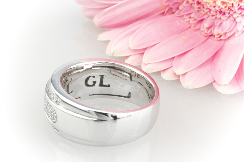 Ring Brillanttraum 0,68 feurige Diamanten in massivem 585 Weißgold Ring 