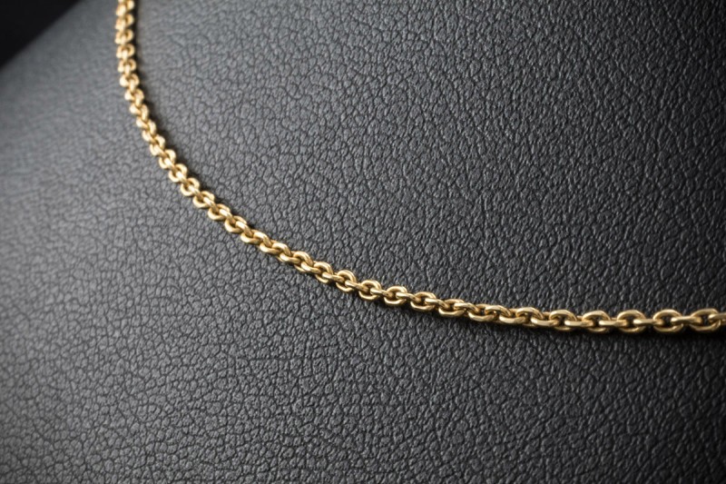 Chopard Kette Collier Gliederkette 38 / 40 / 42 cm Länge in Gelbgold 750 