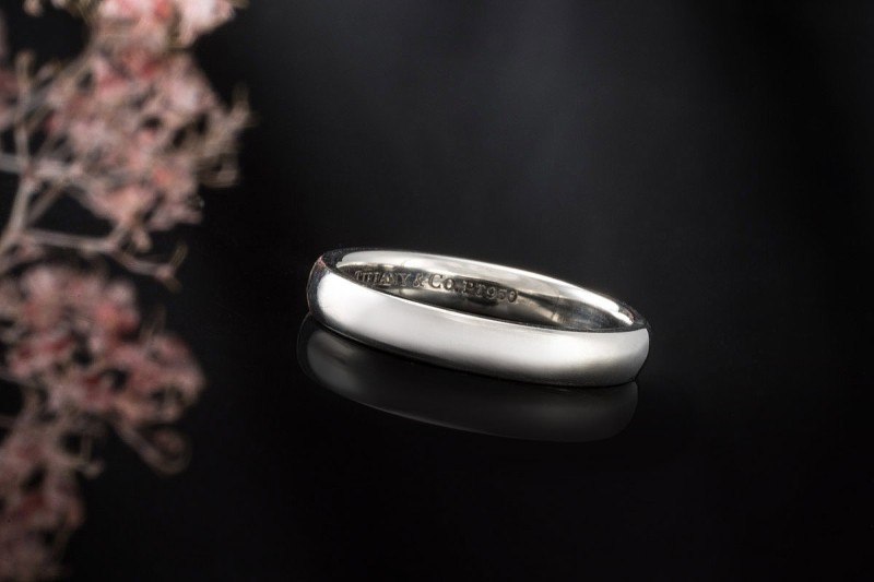 Tiffany & Co. Forever Ring Ehering Bandring 3 mm in 950er Platin 