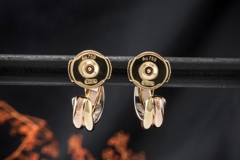 Cartier Trinity Ohrringe Creolen Ohrstecker Weißgold Roségold Gelbgold 