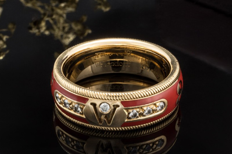 Wellendorff Ring Unikat 1989 Sammlerstück aus prominentem Familienbesitz 