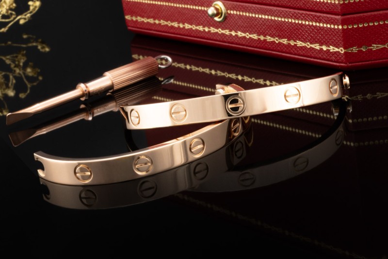 Cartier Love Armreif Armband Bracelet in 750er Roségold Größe 16 OVP 