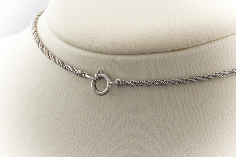 Brosche Anhänger Collier Smaragd & Brillanten 585er Weißgold  